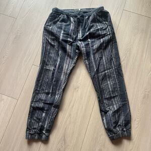 Earthbound Trading Co Striped Cotton Jogger Pants Size M